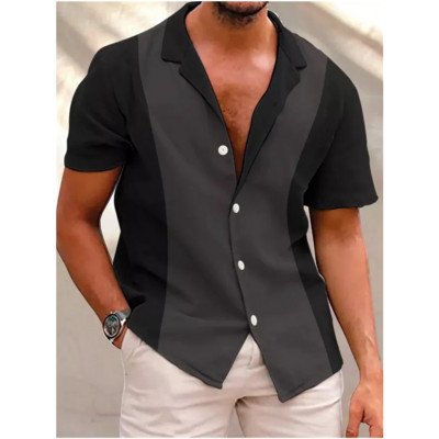 Ljetna muška havajska košulja Blagdanska ležerna bluza 3d Coconu print košulje za muškarce Prevelike majice kratkih rukava 5xl Muške majice