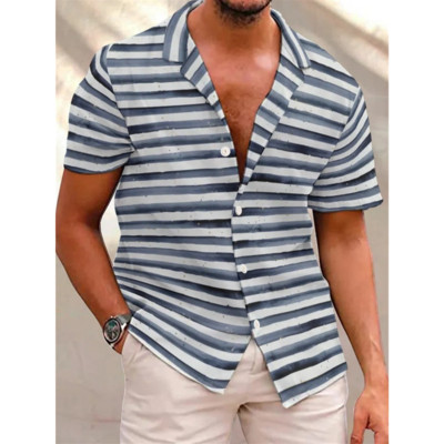 Ljetna muška havajska košulja Blagdanska ležerna bluza 3d Coconu print košulje za muškarce Prevelike majice kratkih rukava 5xl Muške majice