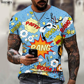 Új európai és amerikai divatos 3D háromdimenziós rövid ujjú póló Férfi Tough Guy Sport Futás Fitness Terep