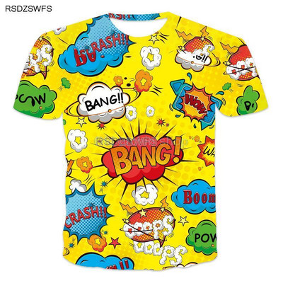 Új európai és amerikai divatos 3D háromdimenziós rövid ujjú póló Férfi Tough Guy Sport Futás Fitness Terep