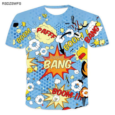 Új európai és amerikai divatos 3D háromdimenziós rövid ujjú póló Férfi Tough Guy Sport Futás Fitness Terep