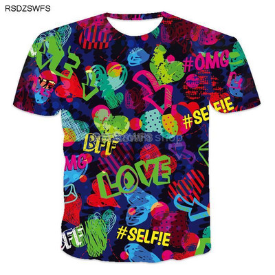 Új európai és amerikai divatos 3D háromdimenziós rövid ujjú póló Férfi Tough Guy Sport Futás Fitness Terep