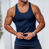 Camouflage Muschi Vestă Bărbați Vestă Îmbrăcăminte de gimnastică Culturism Stringer Tank Top Barbați Antrenament Tricou fără mâneci Fitness Barbați Tanktop