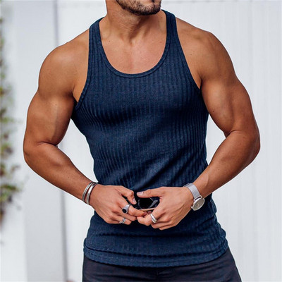 Camouflage Muschi Vestă Bărbați Vestă Îmbrăcăminte de gimnastică Culturism Stringer Tank Top Barbați Antrenament Tricou fără mâneci Fitness Barbați Tanktop