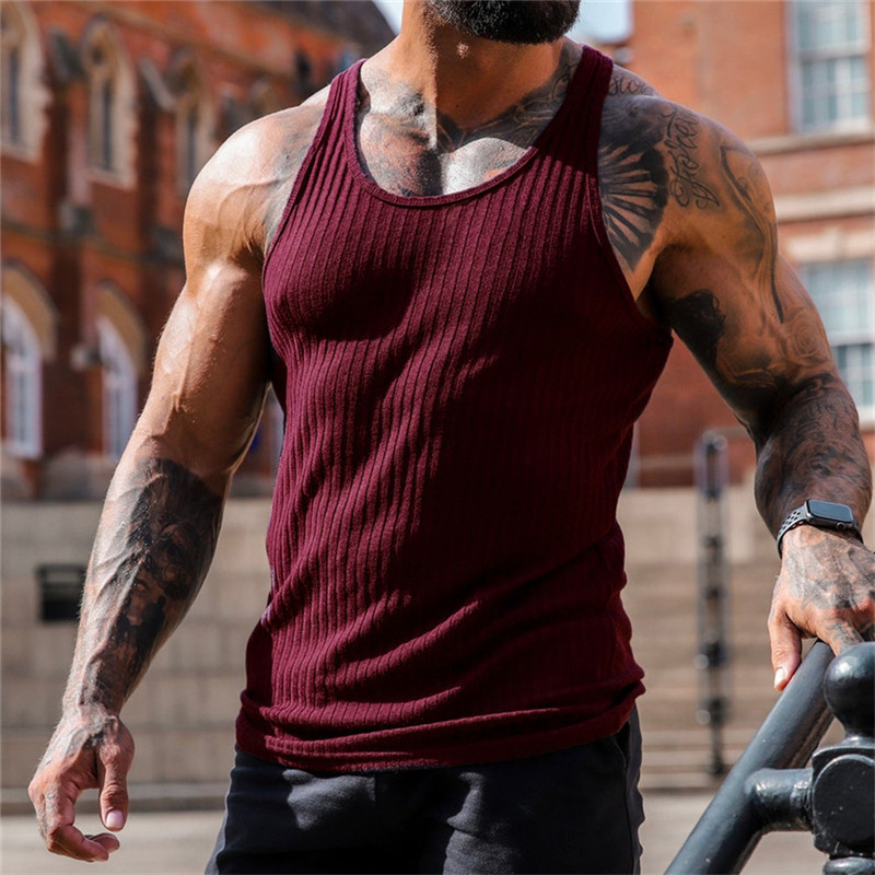 Camouflage Muschi Vestă Bărbați Vestă Îmbrăcăminte de gimnastică Culturism Stringer Tank Top Barbați Antrenament Tricou fără mâneci Fitness Barbați Tanktop