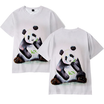 New Panda 3D Print T-shirts Cute Animal Streetwear Men Women Fashion Oversize T Shirt Harajuku Kids Tees Tops Boy Girl Clothing