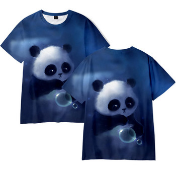 New Panda 3D Print T-shirts Cute Animal Streetwear Men Women Fashion Oversize T Shirt Harajuku Kids Tees Tops Boy Girl Clothing