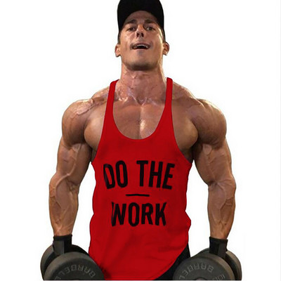 Muscleguys Brand odjeća Bodybuilding majica s kapuljačom Majica Fitness Muškarci Majica bez rukava Muscle Vest Strenger Undershirt DO THE WORT Majica bez rukava