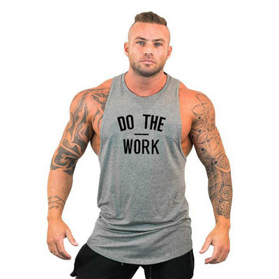 Muscleguys Brand odjeća Bodybuilding majica s kapuljačom Majica Fitness Muškarci Majica bez rukava Muscle Vest Strenger Undershirt DO THE WORT Majica bez rukava