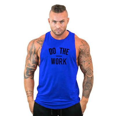 Muscleguys Brand odjeća Bodybuilding majica s kapuljačom Majica Fitness Muškarci Majica bez rukava Muscle Vest Strenger Undershirt DO THE WORT Majica bez rukava