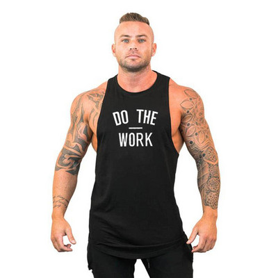 Muscleguys Brand odjeća Bodybuilding majica s kapuljačom Majica Fitness Muškarci Majica bez rukava Muscle Vest Strenger Undershirt DO THE WORT Majica bez rukava