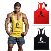 Ανδρικά Γυμναστήριο Πολύχρωμο Μυϊκό Tank Top Fitness Stringers πουκάμισο Αθλητικό Y BACK Ρούχα Racer