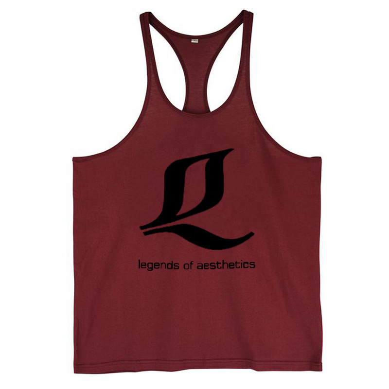 Ανδρικά Γυμναστήριο Πολύχρωμο Μυϊκό Tank Top Fitness Stringers πουκάμισο Αθλητικό Y BACK Ρούχα Racer