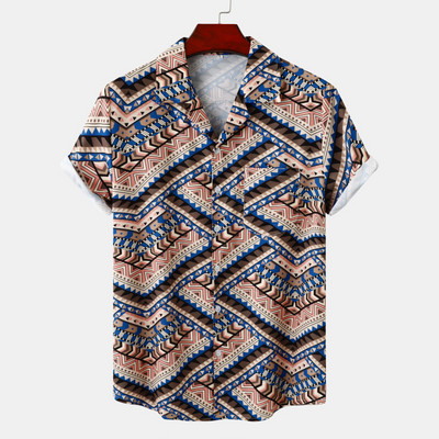 Havajska muška košulja sa smiješnim leopard printom Muška odjeća Polka Harajuku Majica kratkih rukava Modna ulična košulja za muškarce Top