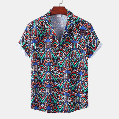 Havajska muška košulja sa smiješnim leopard printom Muška odjeća Polka Harajuku Majica kratkih rukava Modna ulična košulja za muškarce Top