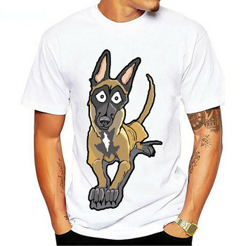 Нова мода The Belgian Malinois T Shirt Kawaii Cartoon Dog Graphic Tee Tops Men Women Short Sleeve Casual Streetwear Camisetas