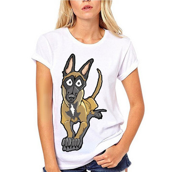 Нова мода The Belgian Malinois T Shirt Kawaii Cartoon Dog Graphic Tee Tops Men Women Short Sleeve Casual Streetwear Camisetas