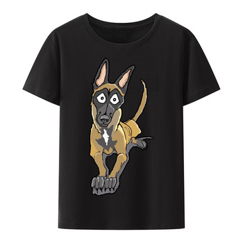 Нова мода The Belgian Malinois T Shirt Kawaii Cartoon Dog Graphic Tee Tops Men Women Short Sleeve Casual Streetwear Camisetas