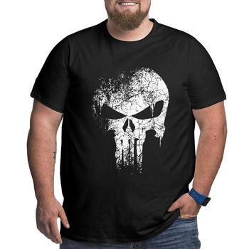 Лятна мода Skull T-shirt Man amazing T-shirt Sailor collar Big Height T-shirt Short sleeve Clothes big 4XL 5XL 6XL