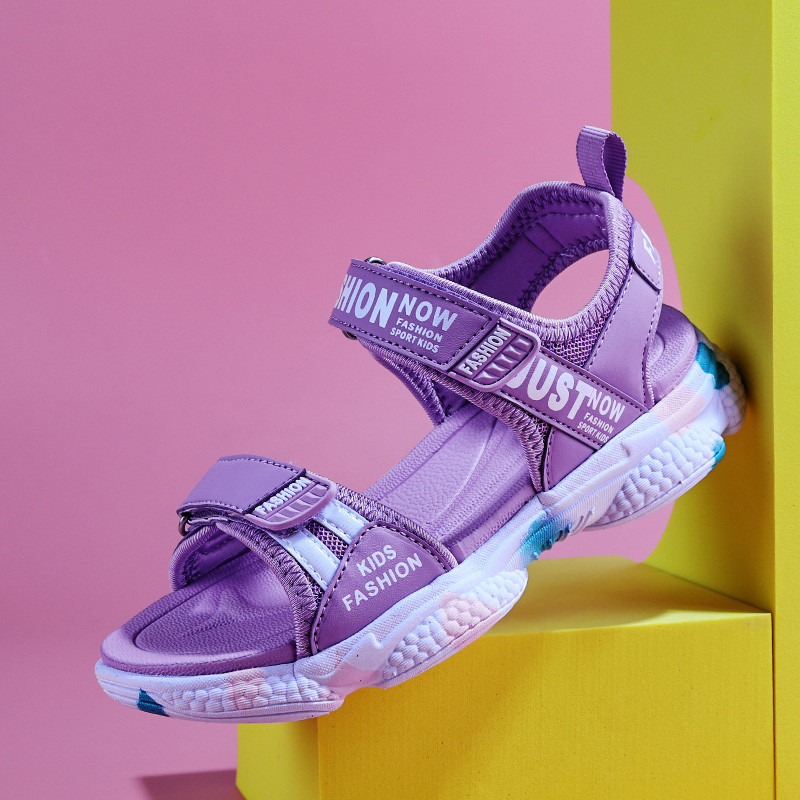 2023 Marca de vară Pantofi de plajă anti-alunecare Sandale pentru copii Fete Pantofi casual copii Flori Prințesă Pantofi plati Marimea 29-38