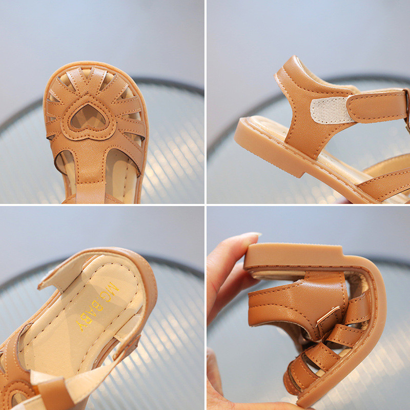 Nyári gyerekcipők lányoknak szandálok divatos puha fenekű fiús strandszandálok szerelmes kislányoknak