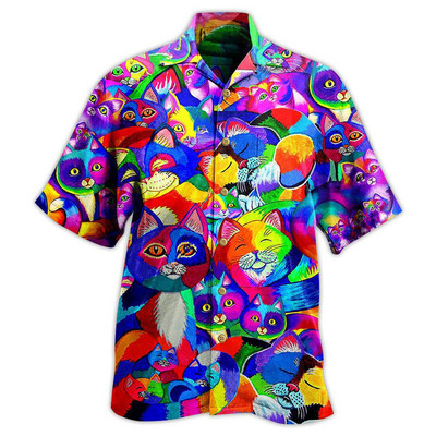 2023. aasta meeste Hawaii särgid, peoõlu Harajuku ülisuur särk, mood trükitud lühikeste varrukatega rannatopsiga meeste riided Camisa