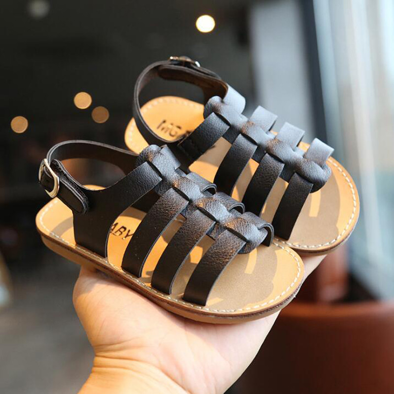 1–6 metų vaikams vasaros lauko paplūdimio batai mergaičių princesės megztos basutės aukso, sidabro, juodos spalvos