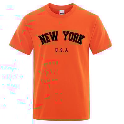SAD New York City Majice Ljetne pamučne majice Muška majica kratkih rukava Modna ležerna muška ulična majica s O-izrezom Slovo