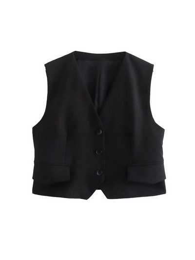 TRAF sieviešu modes pogas, priekšpuse, veste un ar augstu vidukli Bermudu salu šorti, sieviešu divdaļīgie komplekti Mujer