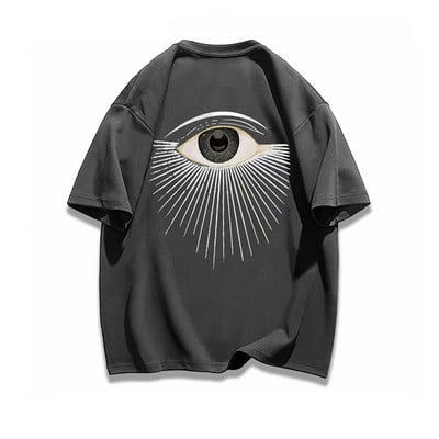 Dideli vyriški marškinėliai Nemokamas pristatymas Scary Eyes trumpomis rankovėmis 100 % medvilnė Kasdieniai marškinėliai su iškirpte Vasaros moteriški drabužiai Gatvės drabužiai