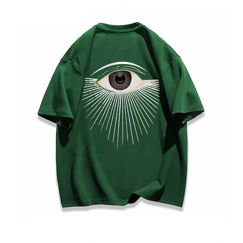 Dideli vyriški marškinėliai Nemokamas pristatymas Scary Eyes trumpomis rankovėmis 100 % medvilnė Kasdieniai marškinėliai su iškirpte Vasaros moteriški drabužiai Gatvės drabužiai