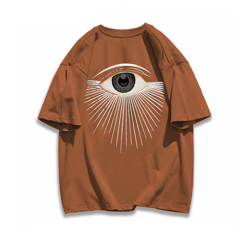 Dideli vyriški marškinėliai Nemokamas pristatymas Scary Eyes trumpomis rankovėmis 100 % medvilnė Kasdieniai marškinėliai su iškirpte Vasaros moteriški drabužiai Gatvės drabužiai