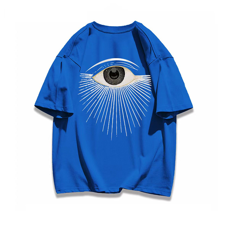 Dideli vyriški marškinėliai Nemokamas pristatymas Scary Eyes trumpomis rankovėmis 100 % medvilnė Kasdieniai marškinėliai su iškirpte Vasaros moteriški drabužiai Gatvės drabužiai