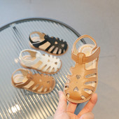 Slatke slatke male sandale za djevojčice 2023. Dječje ljetne cipele za plažu Sandale s T-remenom Sandale za djevojčice Kožne sandale sa zatvorenim prstima