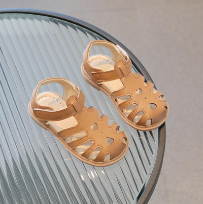 Slatke slatke male sandale za djevojčice 2023. Dječje ljetne cipele za plažu Sandale s T-remenom Sandale za djevojčice Kožne sandale sa zatvorenim prstima