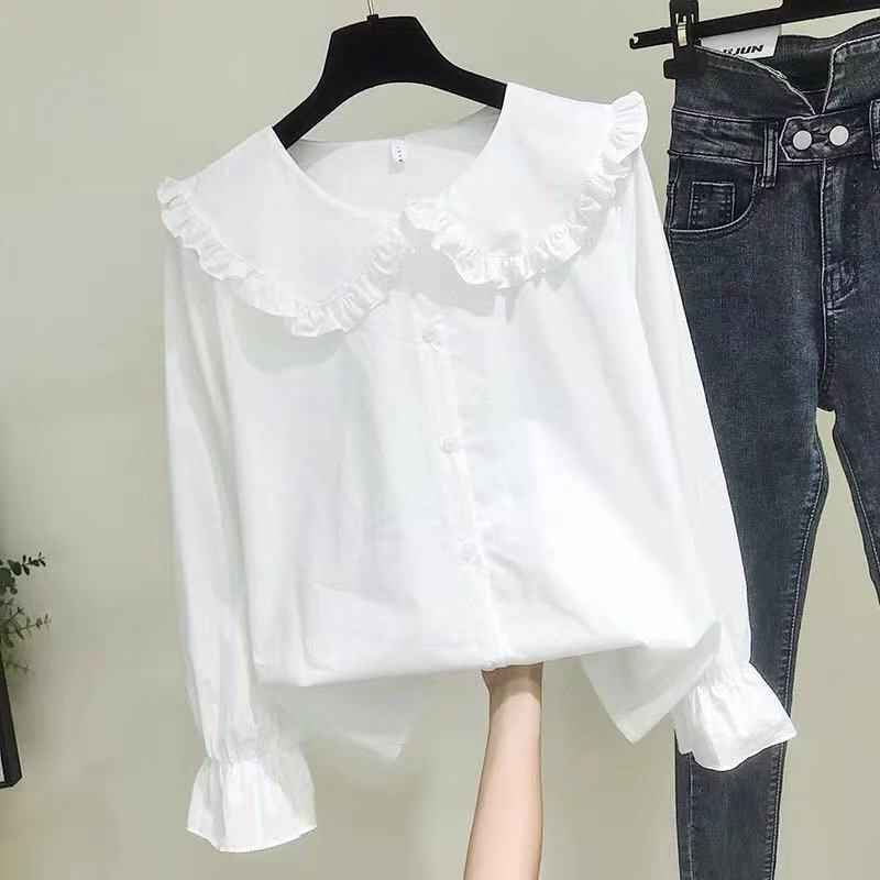 Cămăși Femei Solid Simplu Nou Sosire de primăvară Stil coreean Chic Trendy Bluze Casual Elegante Vintage Femei Streetwear All-match