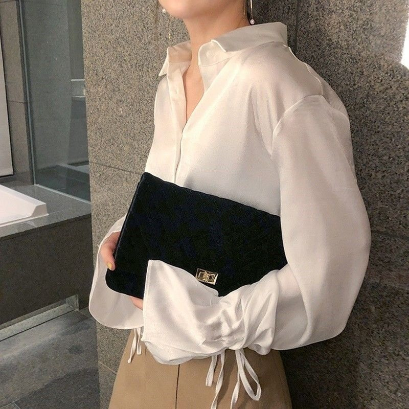 Sieviešu blūzes ar mežģīnēm ar piedurknēm vienkrāsaini eleganti šifona krekli Sieviešu retro sieviešu dizaineru šiki modes topi Ielu apģērbi Stilīgi