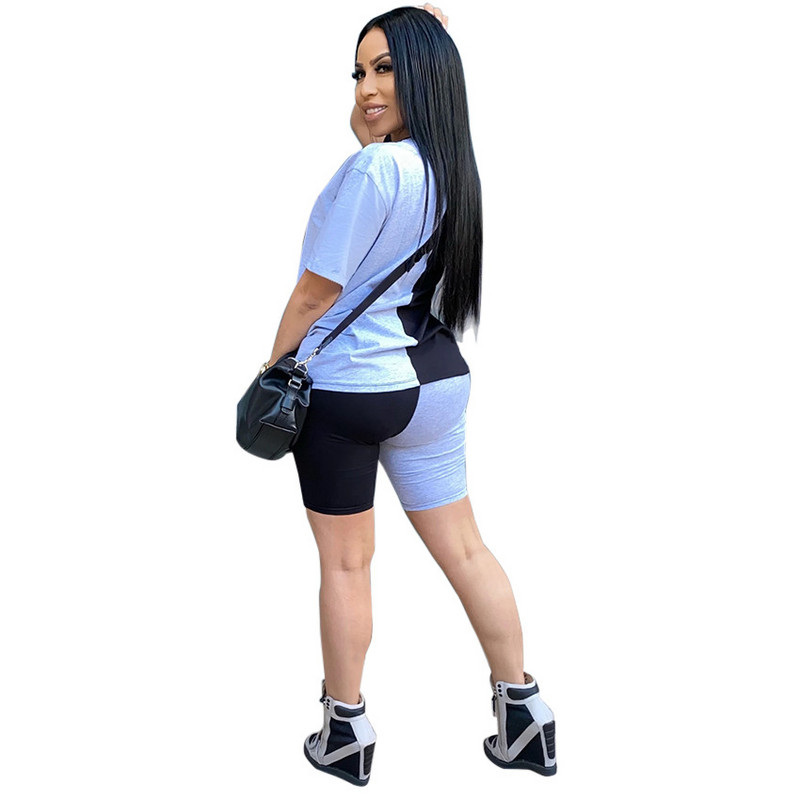 Naujas vasaros mados moteriškas siuvimas su karalienės raštais 2 dalių sportinio kostiumo komplektas, vasarinis moteriškas sportinis kostiumas