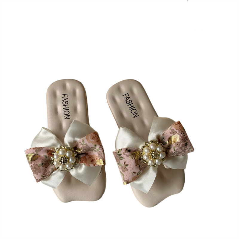 Παιδικές παντόφλες Bowknot Παιδικά σανδάλια Ευέλικτο Πριγκίπισσα Αντιολισθητικές Μαλακές παντόφλες για κορίτσια Υπαίθρια μόδα Χαριτωμένα παπούτσια για την παραλία Αρχική