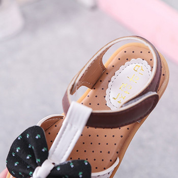 Baywell Sandal Anak Perempuan Musim Panas Sandal Anak-anak Desain Pita Titik Imut Sepatu Putri Kasual Lembut Bayi Balita