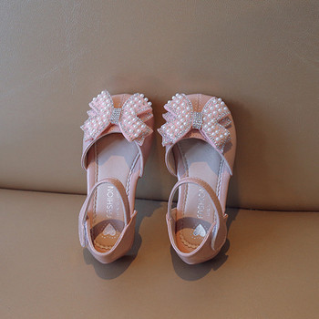 Sandal Bayi Perempuan Musim Panas Retro Payet Sederhana Berlian Imitasi Busur Anak Perempuan Sepatu Putri Anak-anak Perempuan Sepatu Sandal Gaya Putri Lucu