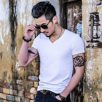 Νέο ανδρικό μπλουζάκι Spandex Fitness ανδρικά μπλουζάκια μπλουζάκια μπλουζάκια για ανδρικά μπλουζάκια μονόχρωμα T-shirt B0894