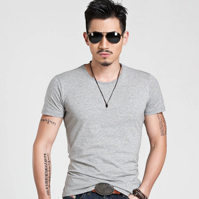 Νέο ανδρικό μπλουζάκι Spandex Fitness ανδρικά μπλουζάκια μπλουζάκια μπλουζάκια για ανδρικά μπλουζάκια μονόχρωμα T-shirt B0894