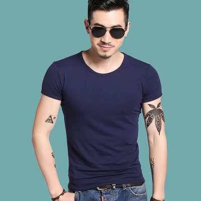 Νέο ανδρικό μπλουζάκι Spandex Fitness ανδρικά μπλουζάκια μπλουζάκια μπλουζάκια για ανδρικά μπλουζάκια μονόχρωμα T-shirt B0894