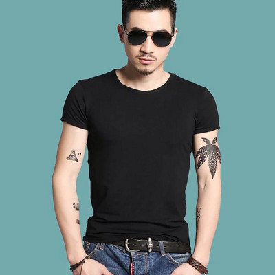 Νέο ανδρικό μπλουζάκι Spandex Fitness ανδρικά μπλουζάκια μπλουζάκια μπλουζάκια για ανδρικά μπλουζάκια μονόχρωμα T-shirt B0894