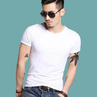 Νέο ανδρικό μπλουζάκι Spandex Fitness ανδρικά μπλουζάκια μπλουζάκια μπλουζάκια για ανδρικά μπλουζάκια μονόχρωμα T-shirt B0894