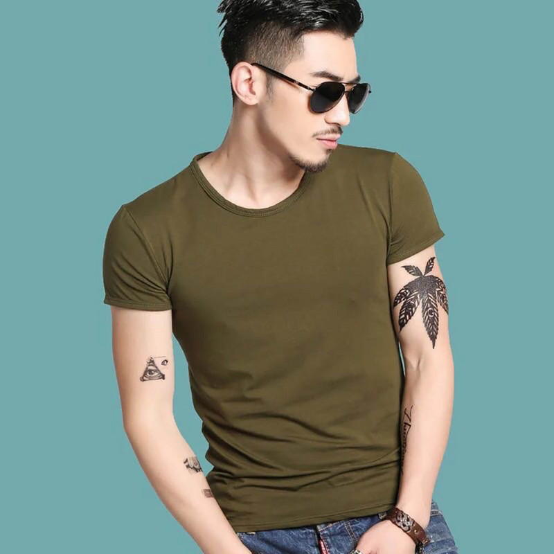 Νέο ανδρικό μπλουζάκι Spandex Fitness ανδρικά μπλουζάκια μπλουζάκια μπλουζάκια για ανδρικά μπλουζάκια μονόχρωμα T-shirt B0894