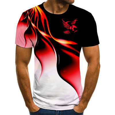 Moodne suvine t-särk meeste 2022 3D Eagle print meeste T-särk hingav street style print t-särk meeste suur suurus 6XL