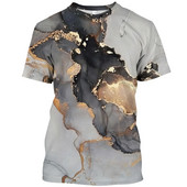 3D textúranyomtatás Férfi póló Street Trend rövid ujjú felsők kültéri hip-hop stílusú túlméretezett póló 2023 új utcai viselet 6XL