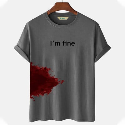 Απλό ανδρικό μπλουζάκι Μόδα Splicing ρίγες 3d κοντό μανίκι καθημερινά casual υπερμεγέθη ανδρικό τοπ αναπνέον μπλουζάκι από πολυεστέρα